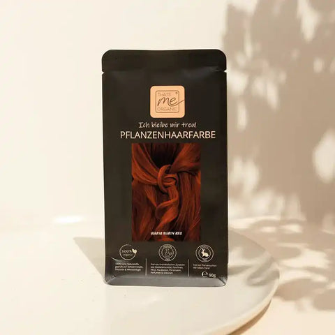 Kit teinture professionnelle aux plantes "rouge rubis chaud"
