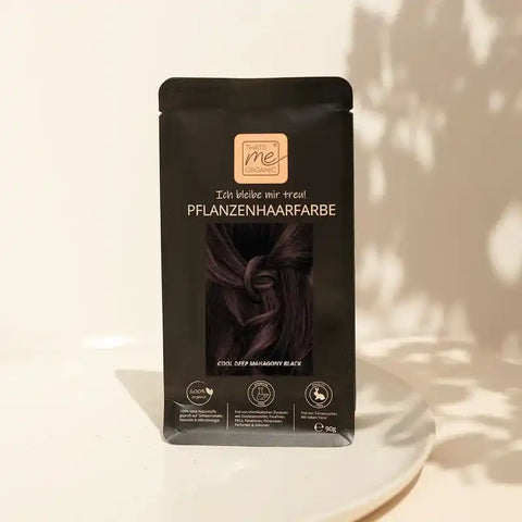 Kit di tinta per capelli professionale, tonalità mogano-nero scuro freddo "cool deep mahagony black"