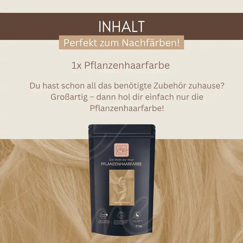 Professional Plant Hair Colour SET Colourless Warm-Shimmering Volume Shine Hair Pack