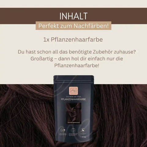 Kit di tinta per capelli professionale, tonalità mogano-nero scuro freddo "cool deep mahagony black"