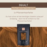 Profi-Pflanzenhaarfarbe SET warmes Gold-Braun "warm golden brown"