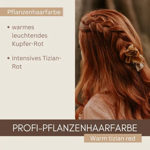 Professional Plant Hair Colour SET Warm Copper Red