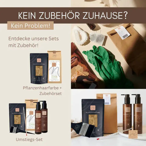 Profi-Pflanzenhaarfarbe SET warmes Hell-Blond "warm light blond"