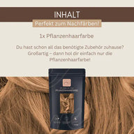 Coloration végétale professionnelle en SET « blond Sahara chaud »