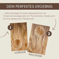 Tinta vegetale professionale biondo chiaro freddo "cool light blond in 2-Steps" 2x 90g ricariche