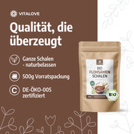 Organic Whole Psyllium Husks (99% Purity) - 500 g