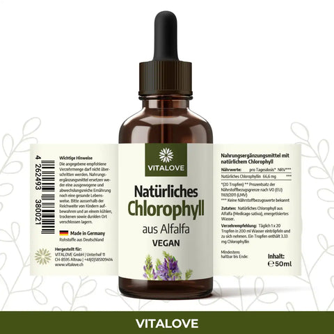 Gocce di clorofilla (naturali da erba medica) – 50 ml