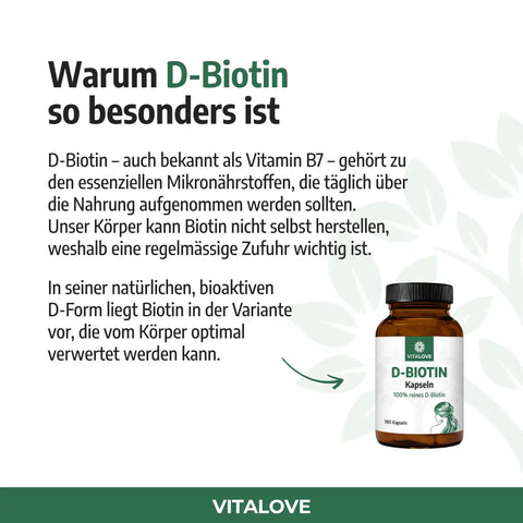 Gélules de Biotine (Vitamine B7) – 180 gélules