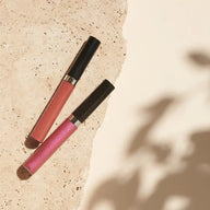 Organic Lip Gloss Shiny Pink + Shiny Nude - Caring, Covering + Cruelty-Free | Natural Cosmetics