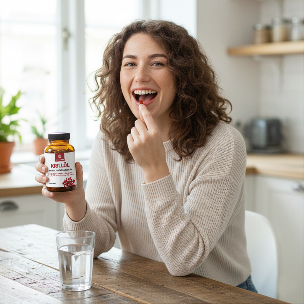 Capsules molles d'huile de krill (extrait lipidique à 100 %) – 100 capsules molles