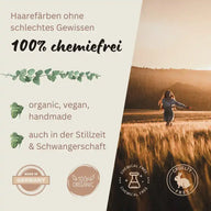 Profi-Pflanzenhaarfarbe SET warmes Honig-Blond "warm honey blond"