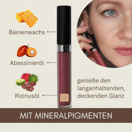 Organic Lip Gloss Shiny Pink + Shiny Nude - Caring, Covering + Cruelty-Free | Natural Cosmetics