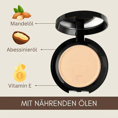 Poudre bio – maquillage matifiant, végétalien + sans produits chimiques pour tout type de peau
