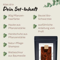 Profi-Pflanzenhaarfarbe SET "warmes Flammen-Rot - warm flame red"