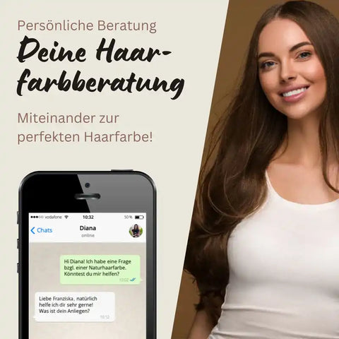 Profi-Pflanzenhaarfarbe SET "kühles mittleres Braun - cool middle brown"