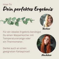 Profi-Pflanzenhaarfarbe SET "warmes Flammen-Rot - warm flame red"