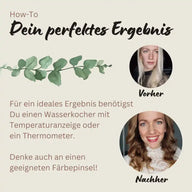 Profi-Pflanzenhaarfarbe SET warmes Honig-Blond "warm honey blond"