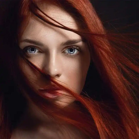 Kit teinture professionnelle aux plantes "rouge rubis chaud"