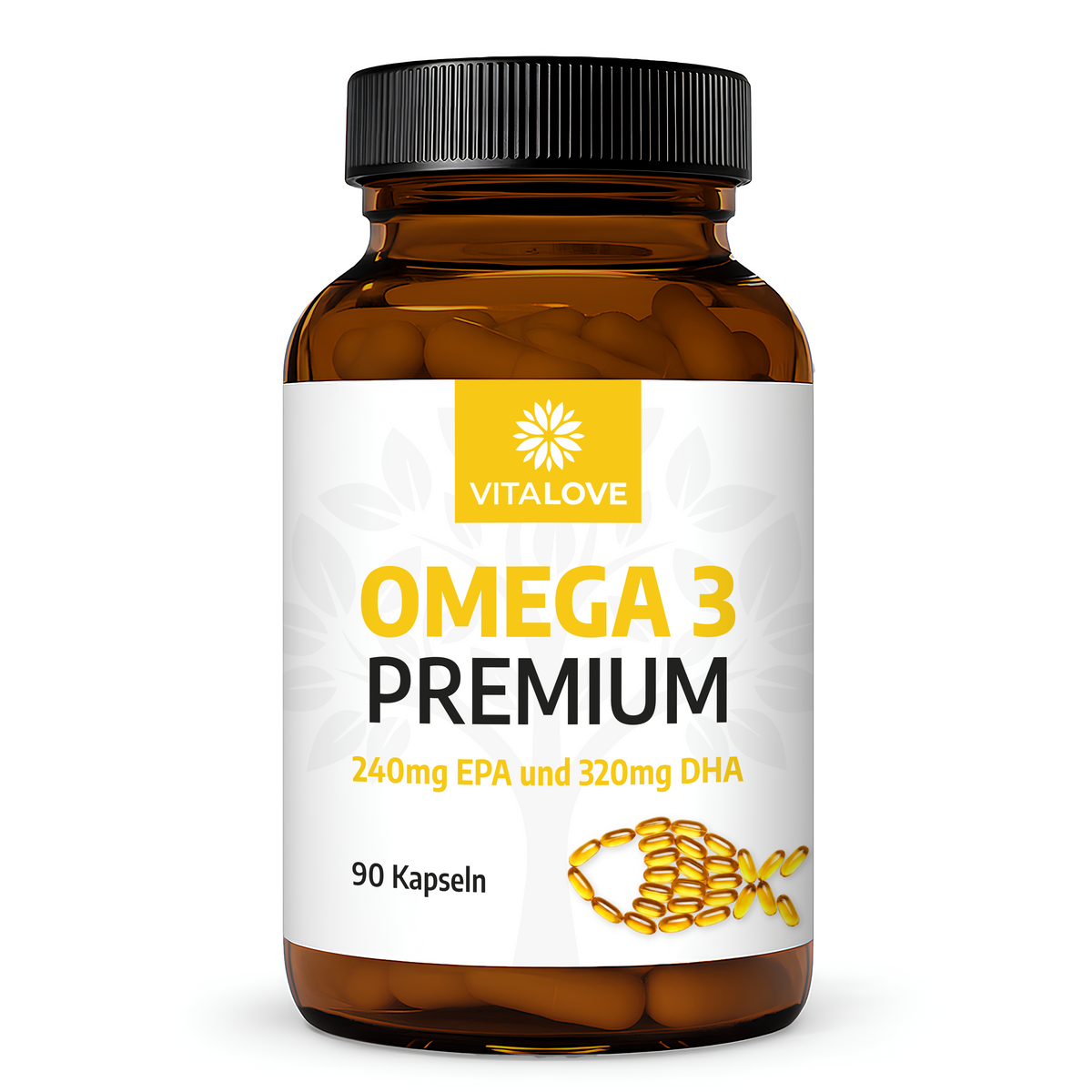 VITALOVE Omega-3 Premium fish oil capsules