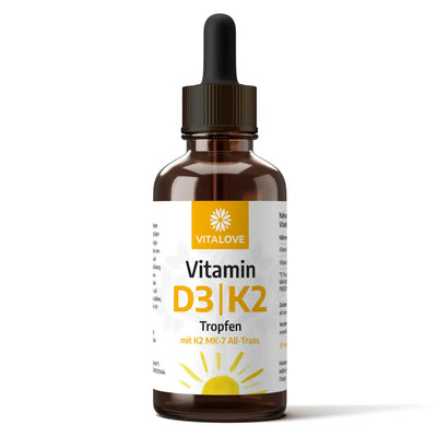 Vitamin D3 K2 Tropfen mit MK7 All-Trans – 50 ml