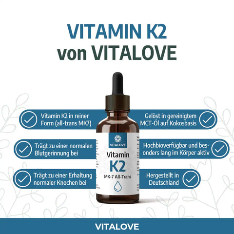 Vitamina K2 in gocce (MK7 all-trans) – 50 ml