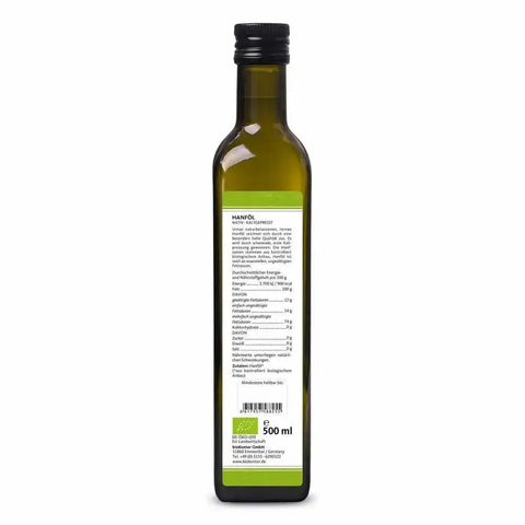Bio Hanföl nativ 500ml - VITALOVE - Naturprodukte