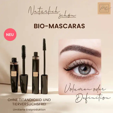 Bio-Mascara "Mega Volume Mascara" für extra voluminöse Wimpern | Wimperntusche | Naturkosmetik