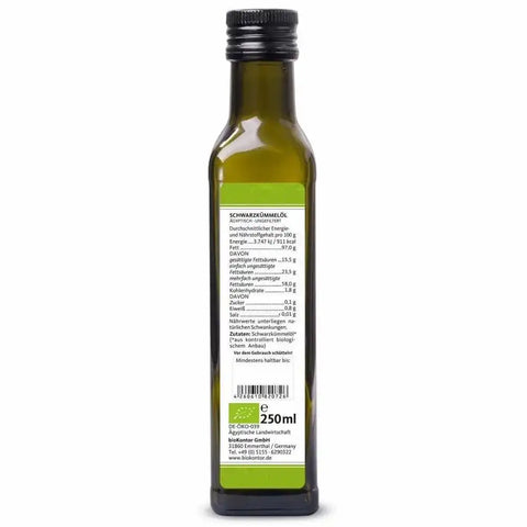 Bio Schwarzkümmelöl ägyptisch - ungefiltert - VITALOVE - Naturprodukte