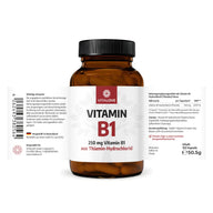 Vitamin B1 Capsules (Thiamine HCl) - 150 Capsules
