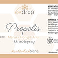 Propolis Halsspray / Mundspray mit Manuka Honig & Anis - 30ml - VITALOVE - Naturprodukte